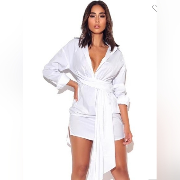 Waist drape shirt dress by Miss Circle - Picture 4 of 4